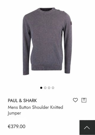 Jersey Paul & Shark Botones Gris