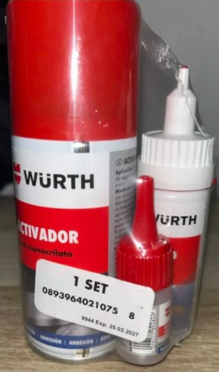 Set Adhesivo, Activador y Limpiador Cianocrilato W