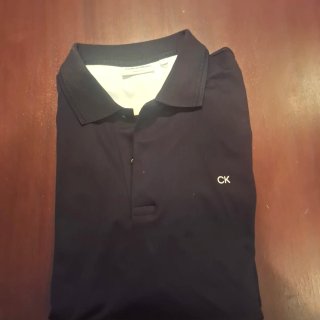 Camisa Polo Calvin Klein Negra Talla L