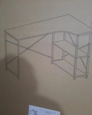 Escritorio L Madera y Metal Sonoma
