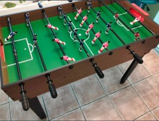 Mesa 5 en 1 Futbolín + Billar + Ping Pong + Hockey