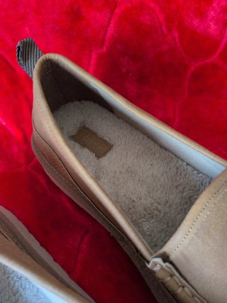Zapatos cómodos sin cordones hombre beige/marrón