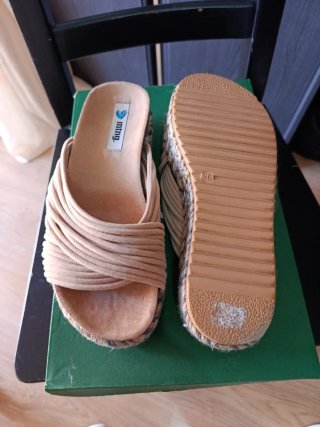 Sandalias Mustang Talla 36 Beige