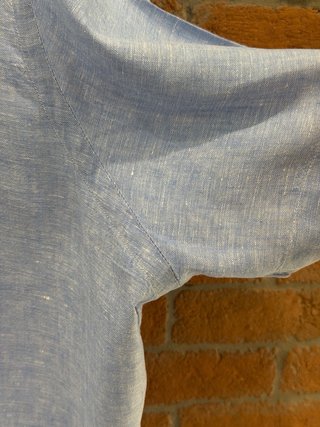 Camicia Ralph Lauren Lino Azzurra XL