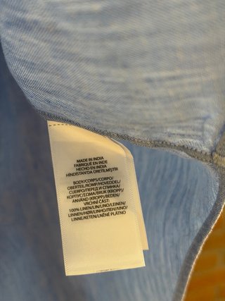 Camicia Ralph Lauren Lino Azzurra XL