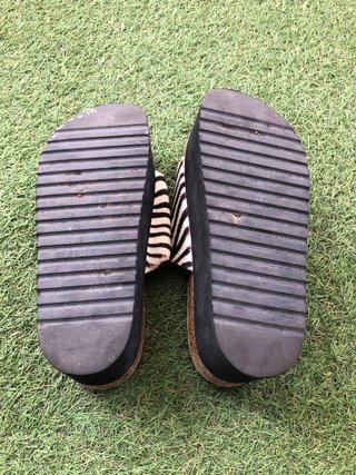 Sandalias plataforma estampado cebra