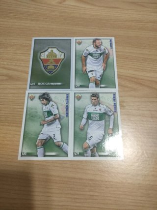 Pack 4 Cartas Elche CF Mundicromo 2015