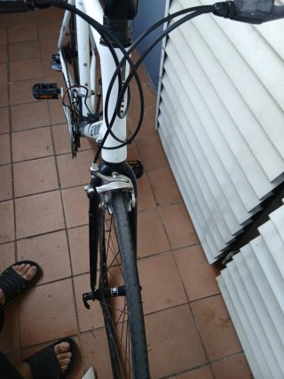 Bicicleta blanca Btwin