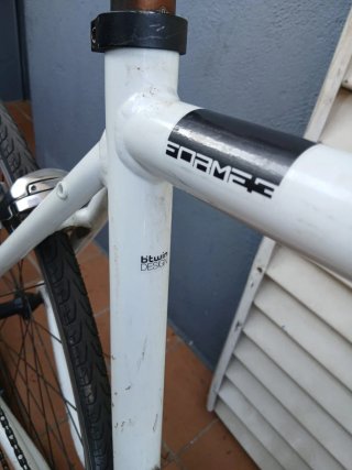 Bicicleta blanca Btwin