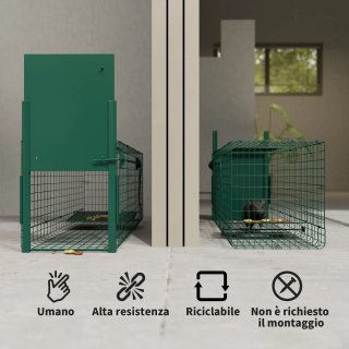 Gabbia Trappola per Animali Piccoli con Maniglia