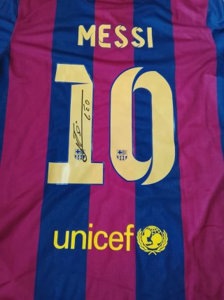 MESSI FINAL CHAMPIONS 2015 AUTÓGRAFO IMPRESO