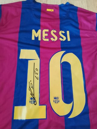 MESSI FINAL CHAMPIONS 2015 AUTÓGRAFO IMPRESO