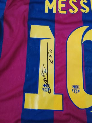 MESSI FINAL CHAMPIONS 2015 AUTÓGRAFO IMPRESO