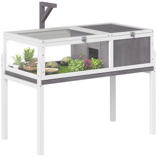 Casetta Tartarughe Rialzata con Divisorio 104 cm