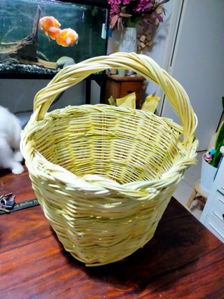 Cesta Mimbre Casera de mimbre natural