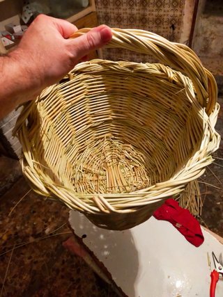 Cesta Mimbre Casera de mimbre natural