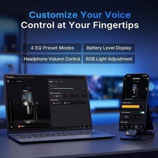 Micrófono gaming inalámbrico RGB NUEVO