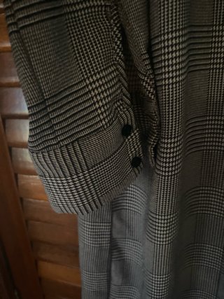 Vestido/Camisola Larga Mango Cuadros Talla M