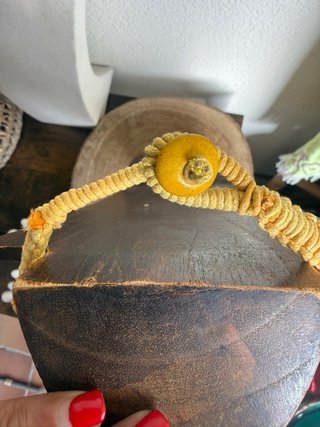 Collar de seda naranja
