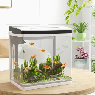 Acquario 28L LED con Pompa Ventilazione Vetro ABS