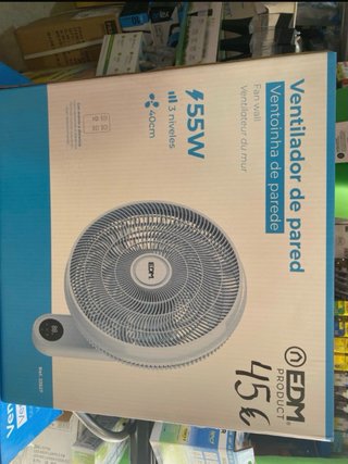 Ventilador de pared EDM 55W 40cm