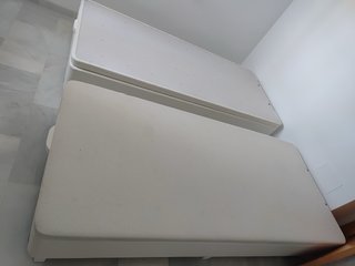 Canapé cama 90 polipiel blanco
