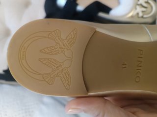 Bailarinas Pinko doradas mujer talla 41