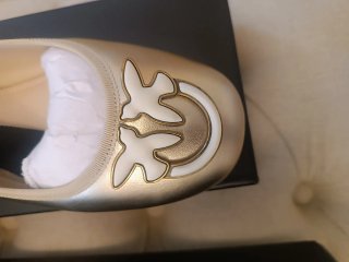 Bailarinas Pinko doradas mujer talla 41