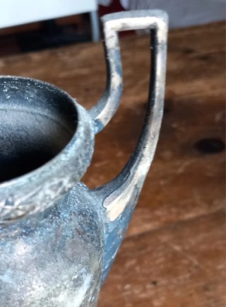 Vaso anfora peltro