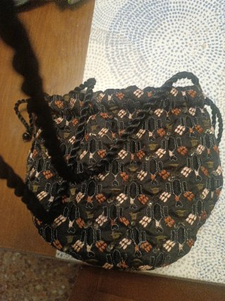 Bolso saco fiesta Sfera negro multicolor
