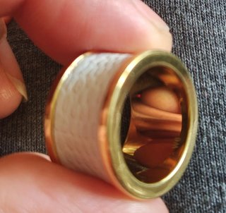 Anillo Calvin Klein CK dorado