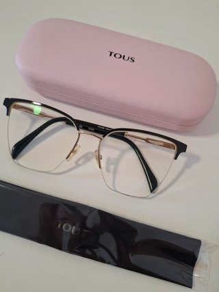 Montura Gafas Tous Negra y Dorada