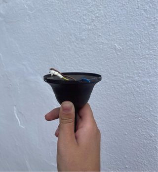 Lámpara de techo antigua floral