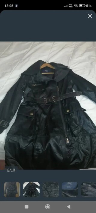 Chaqueta Burberry Negra con Cinturón