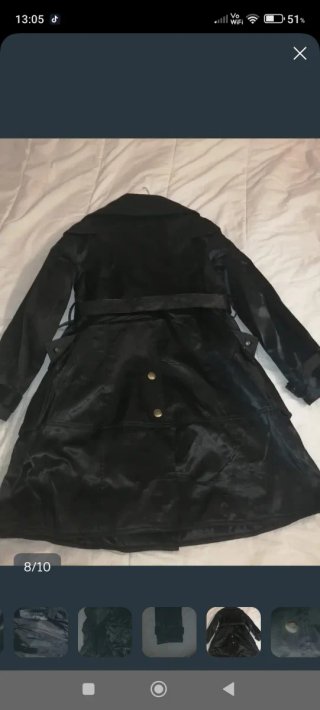 Chaqueta Burberry Negra con Cinturón
