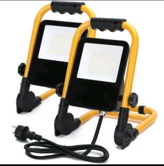 1 Foco LED Trabajo Portátiles Amarillos