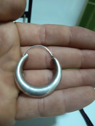 Pendiente aro plata.SOLO UNO!!!