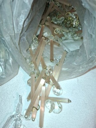 Pendenti antichi per lampadari,10€ a pezzo