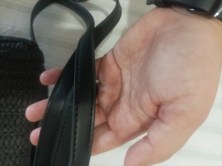 Bolso Don Algodón Negro Rafia y Dorado