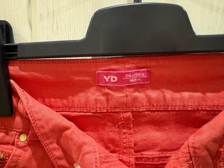 Shorts vaqueros rojos niña