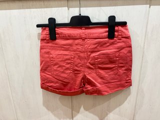 Shorts vaqueros rojos niña