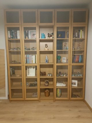 Librería Billy Oxberg Roble Ikea