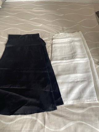 2 forros de falda (negro y blanco)