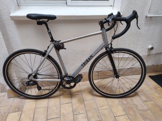 Bicicleta Triban RC100 Gris Talla L