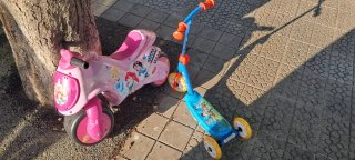 Pack Moto Princesas y Patinete Paw Patrol