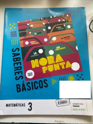 Libro Saberes Básicos Matemáticas 3º Edelvives