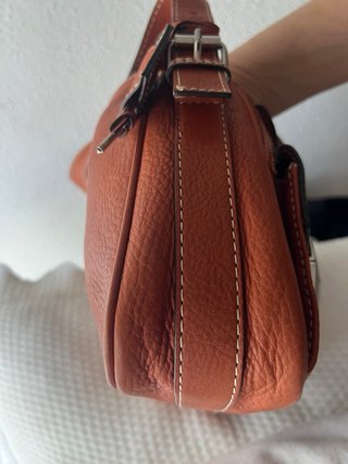 Bolso Hombro Piel Naranja Purificación García
