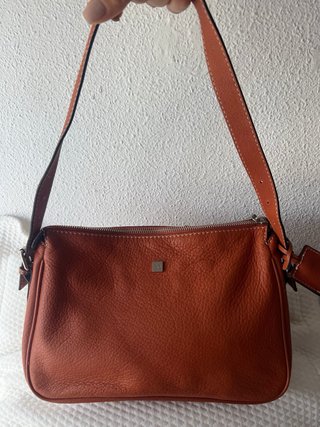 Bolso Hombro Piel Naranja Purificación García