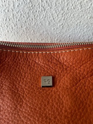Bolso Hombro Piel Naranja Purificación García