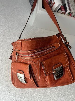 Bolso Hombro Piel Naranja Purificación García